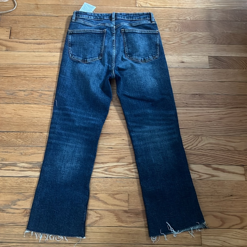 Blue Zara crop flare jeans size 4 - Picture 4 of 4